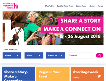Tablet Screenshot of heritageweek.ie